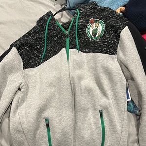 Celtics pre game jacket